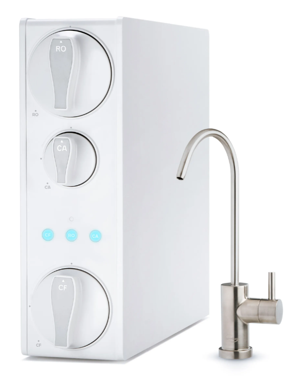 iSpring RO500AK-BN Tankless Reverse Osmosis System – 500 GPD NSF Certified RO Water Filtration System (Brushed Nickel Faucet)