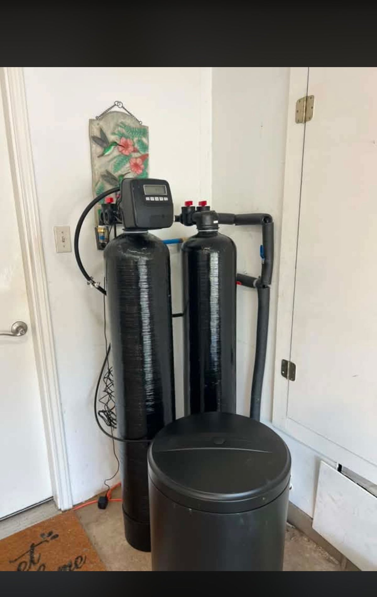 lonesprings softener brine tank install