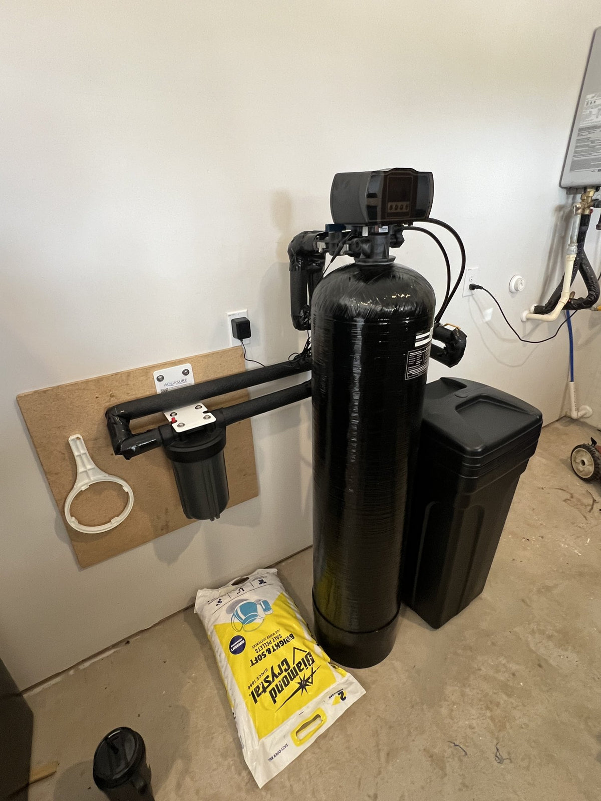 lonesprings softener install salt
