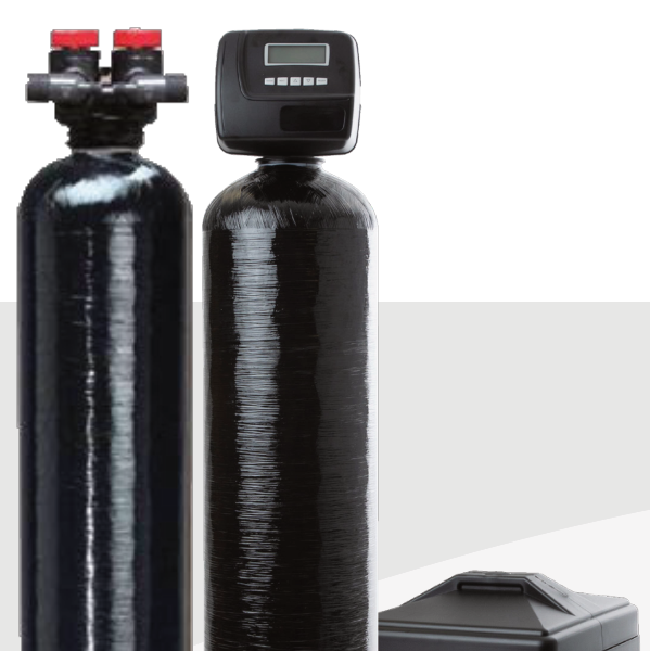 LoneSprings Water Systems Water Filtration System - softener with whole-home carbon filter and brine tank